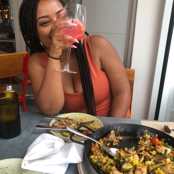 Nasty Gal Square Midi Dress with Slit. - Picture 3 of 3